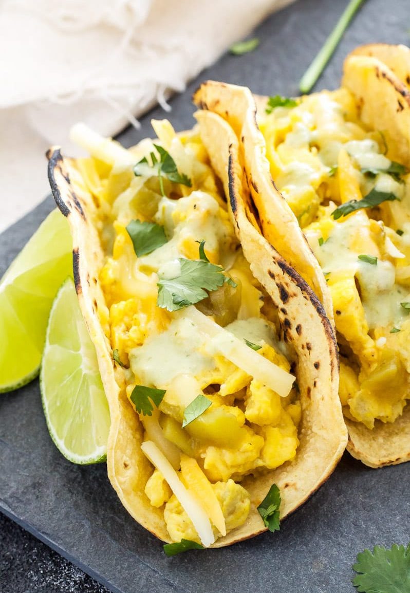 Green Chile Breakfast Tacos