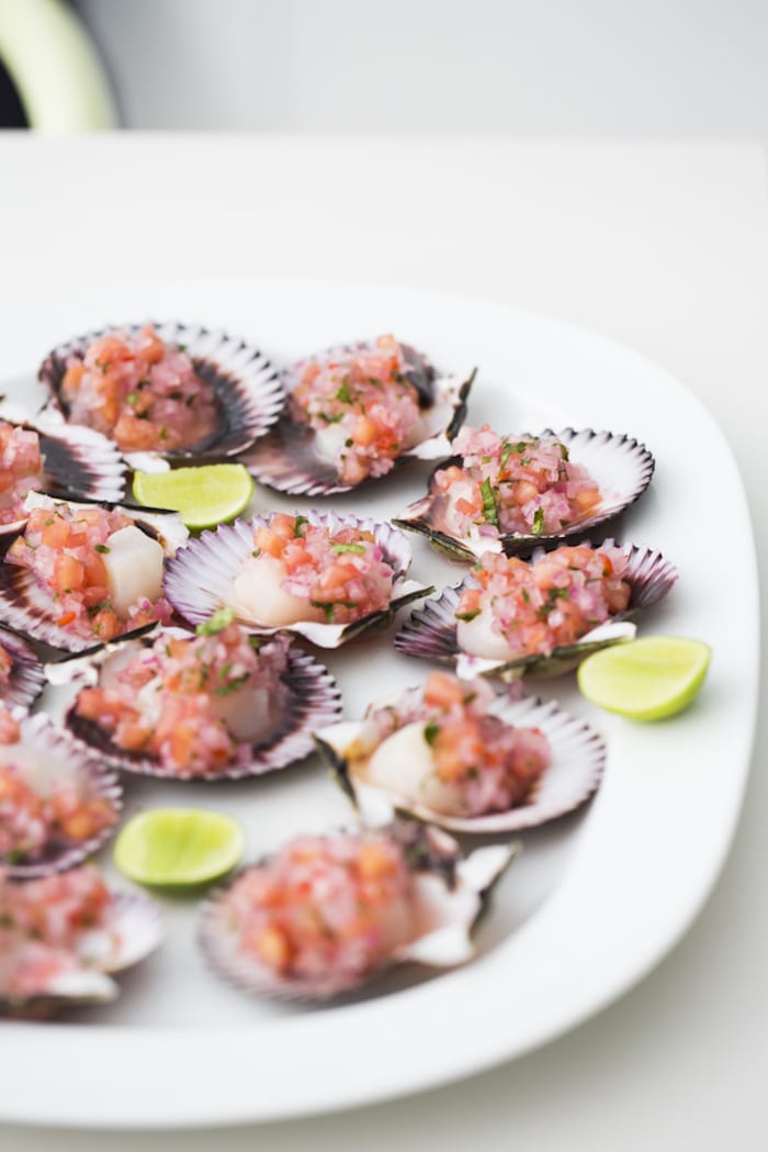 Scallops a la Chalaca