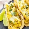 Green Chile and Egg Breakfast Tacos