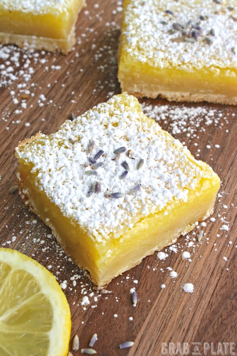 Limoncello Squares with Lavender