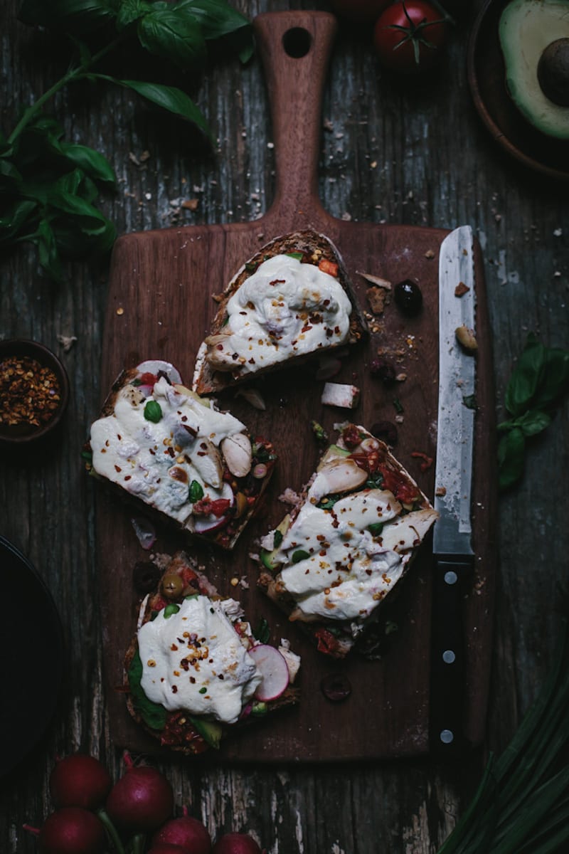 Chicken Caprese Toast