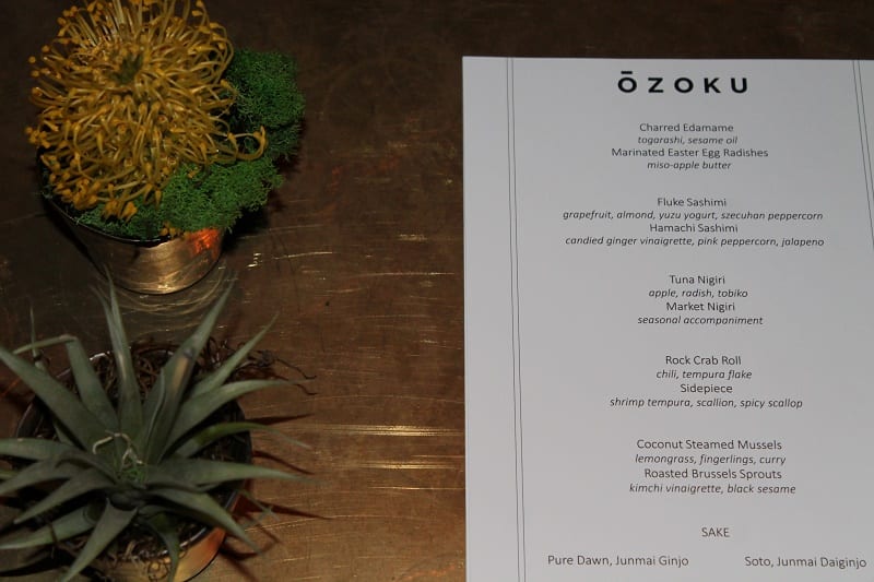 Ozoku Menu