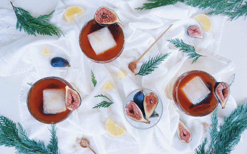 Roasted Fig and Cold Brew Cocktail
