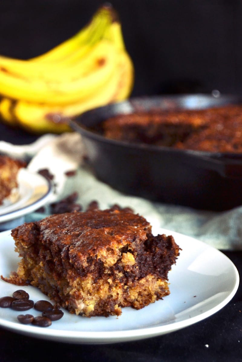 Skillet Chocolate Espresso Banana Bread