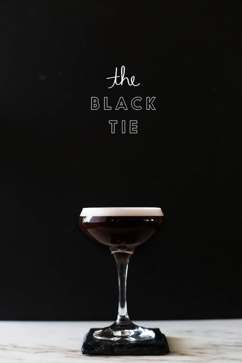 The Black Tie Martini