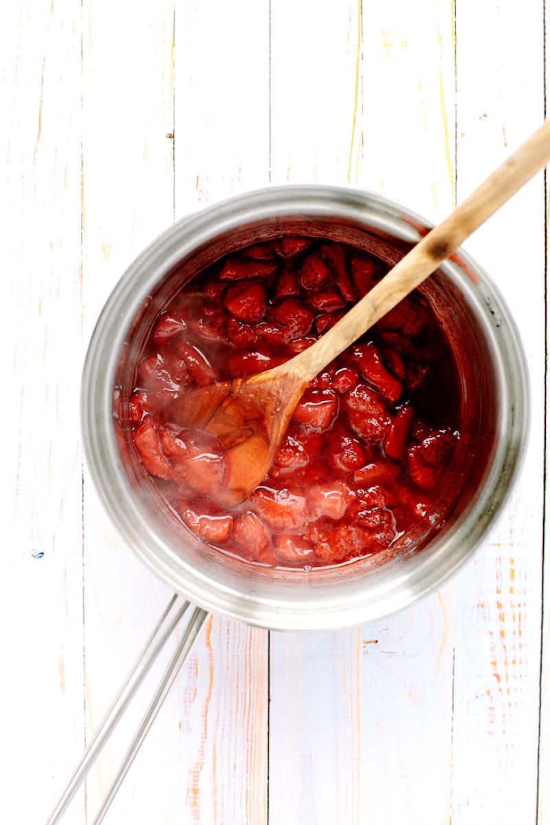 Strawberry and Almond Butter Swirl Smoothie