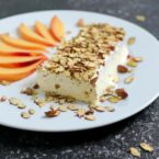 Peach and Amaretti Semifreddo