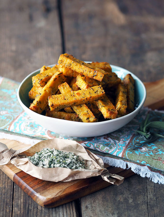 Crispy Baked Rosemary Polenta Fries