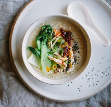 Ginger Chicken Brown Rice Congee Recipe