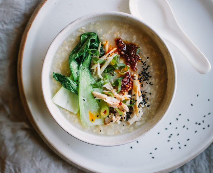 Ginger Chicken Brown Rice Congee Recipe