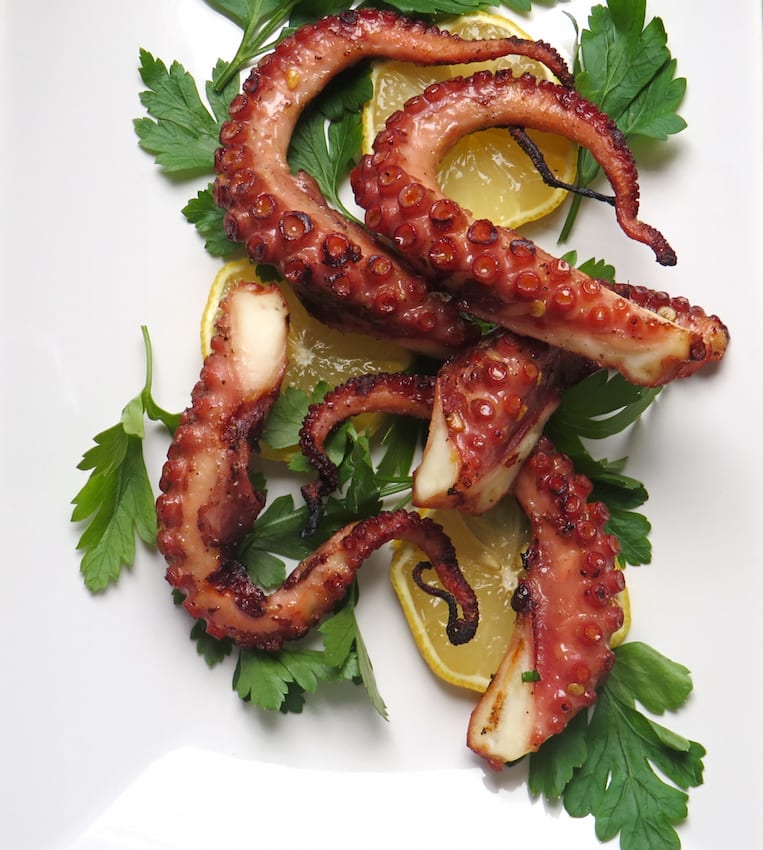 Grilled White Wine Octopus