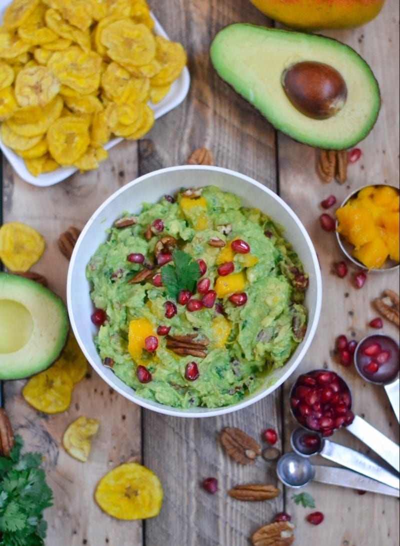 Mango and Pomegranate Guacamole