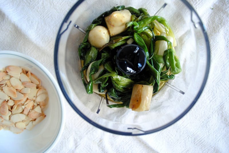 Pesto Pasta with Scallions, Ginger and Asparagus5