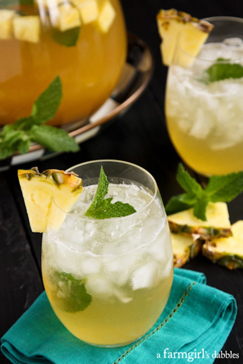 Pineapple Mint Julep Sangria