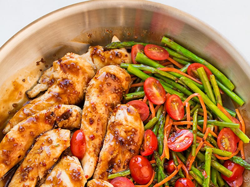 One Pan Balsamic Chicken and Veggies - Cooking Classy