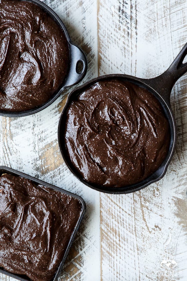 Peanut Butter Cookie Dough Skillet Brownie