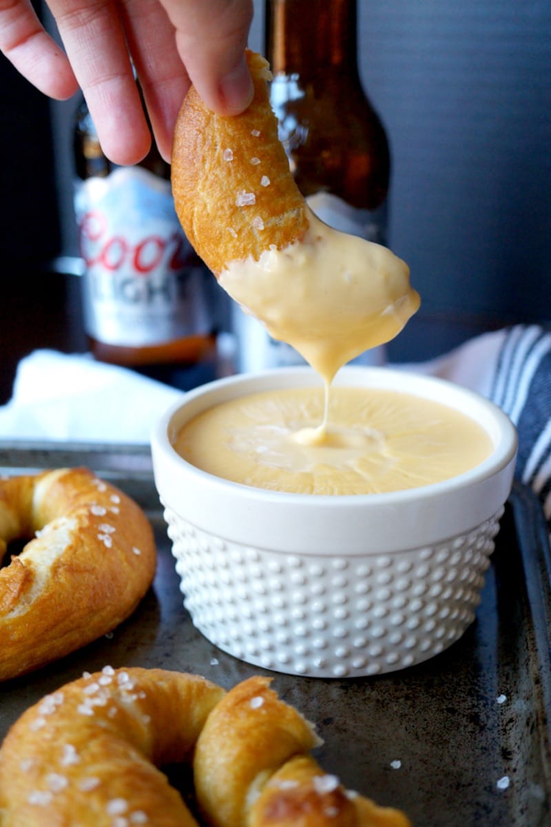 Baked Soft Pretzels and Beer Cheese