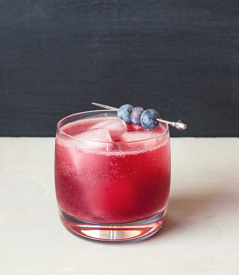 Cheers to Spring with a Blueberry Rum Cocktail