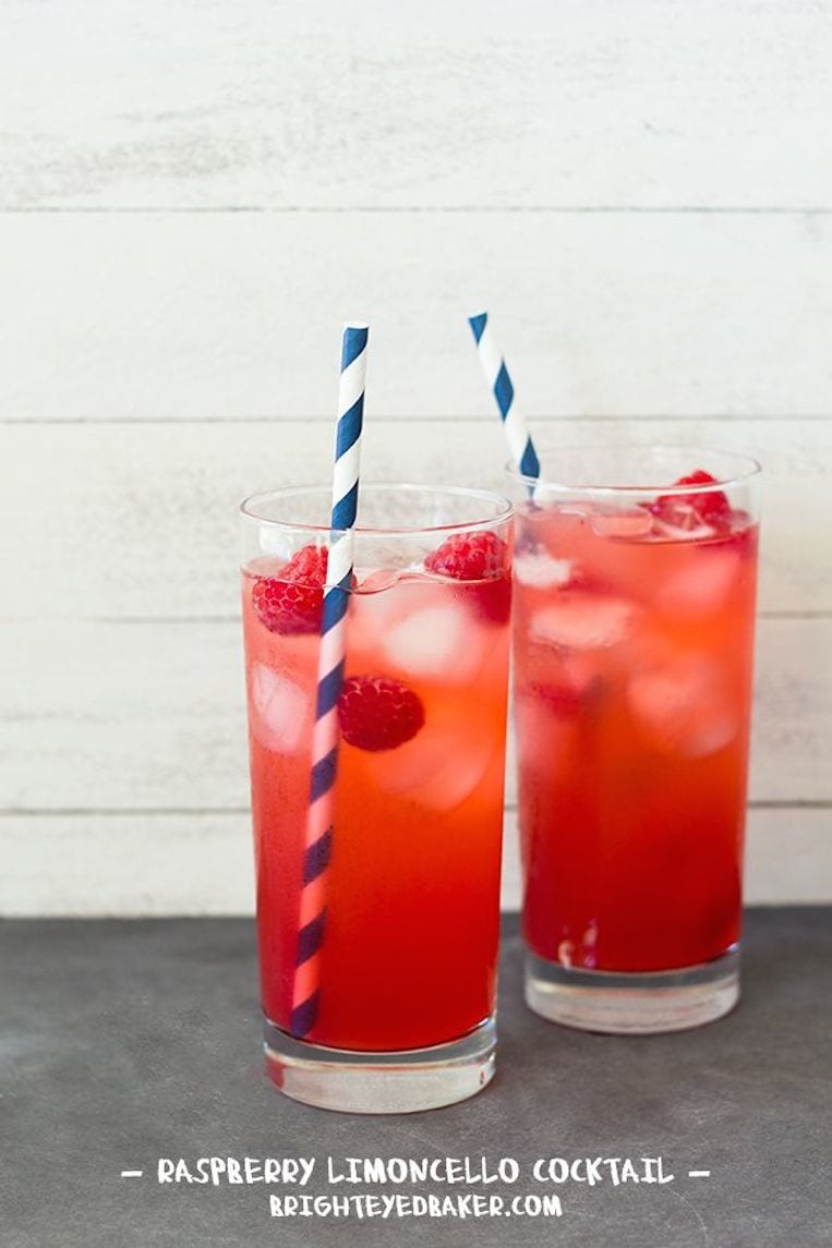 Italian Raspberry Lemon Cocktail