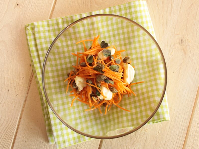 CARROTS AND CAPERS SALAD WITH RICE CHEESE PTH. G. GIUSTOLISI
