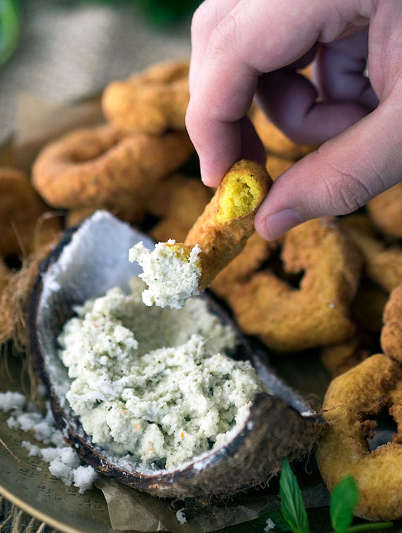 Indian-Rice-Doughnuts-with-turmeric-and-ginger