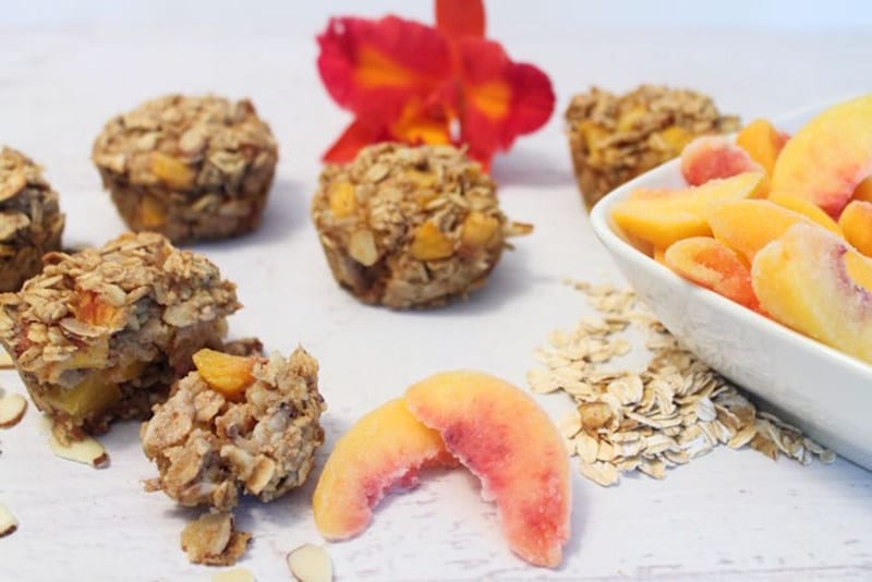 Peach Almond and Oatmeal Bites