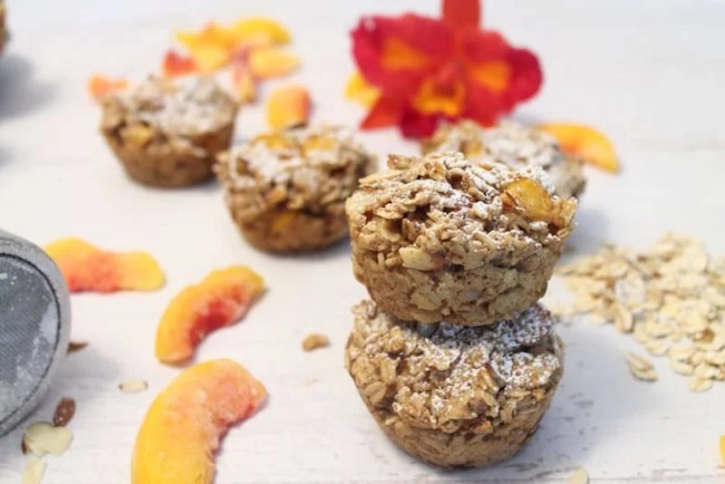 Peach Almond and Oatmeal Bites