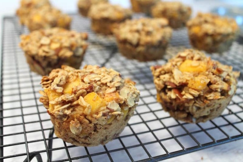 Peach Almond and Oatmeal Bites