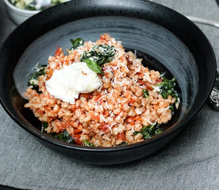 Umami Roasted Tomatoes and Farro