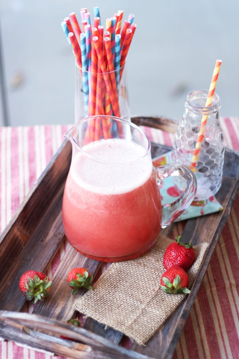 Homemade Strawberry Soda with Kefir