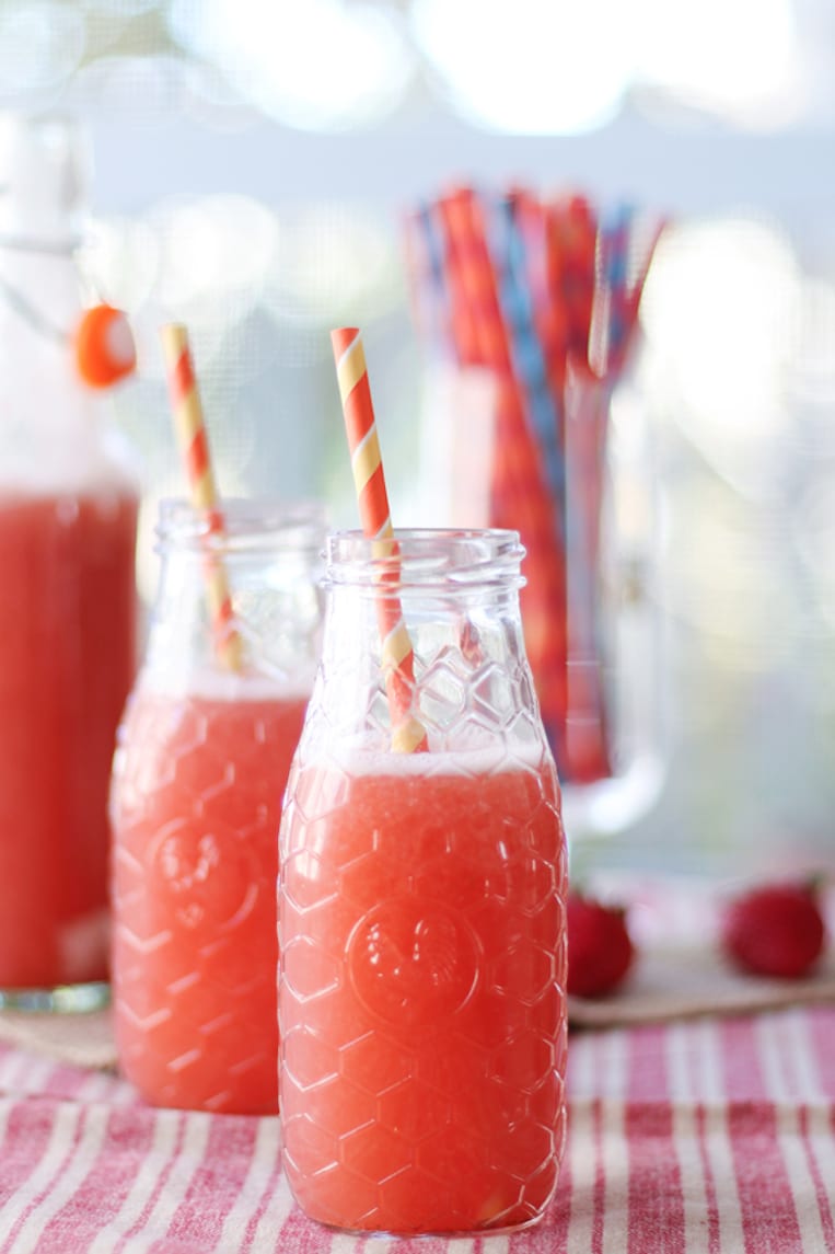Homemade Strawberry Soda with Kefir