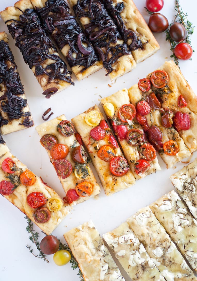 Homemade Focaccia Three Ways