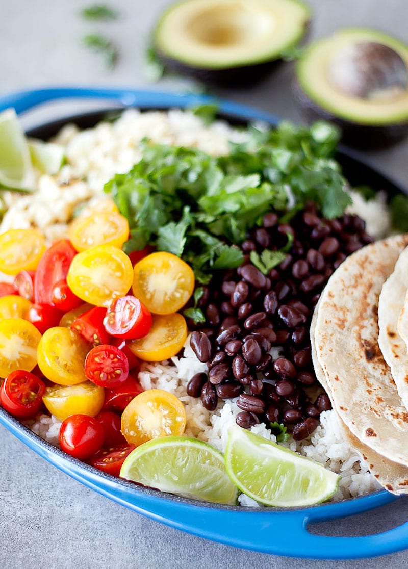 Lime Shrimp Bowls