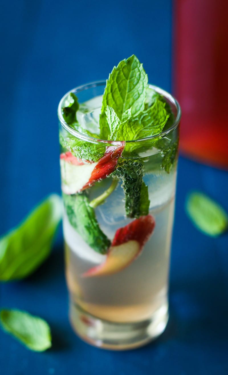 Fresh Rhubarb Mojito