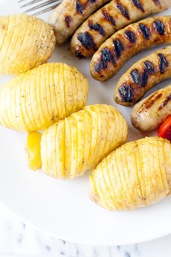 Spiced and Grilled Hasselback Potatoes