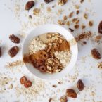 Packed Oat Milk Bowl with Dates