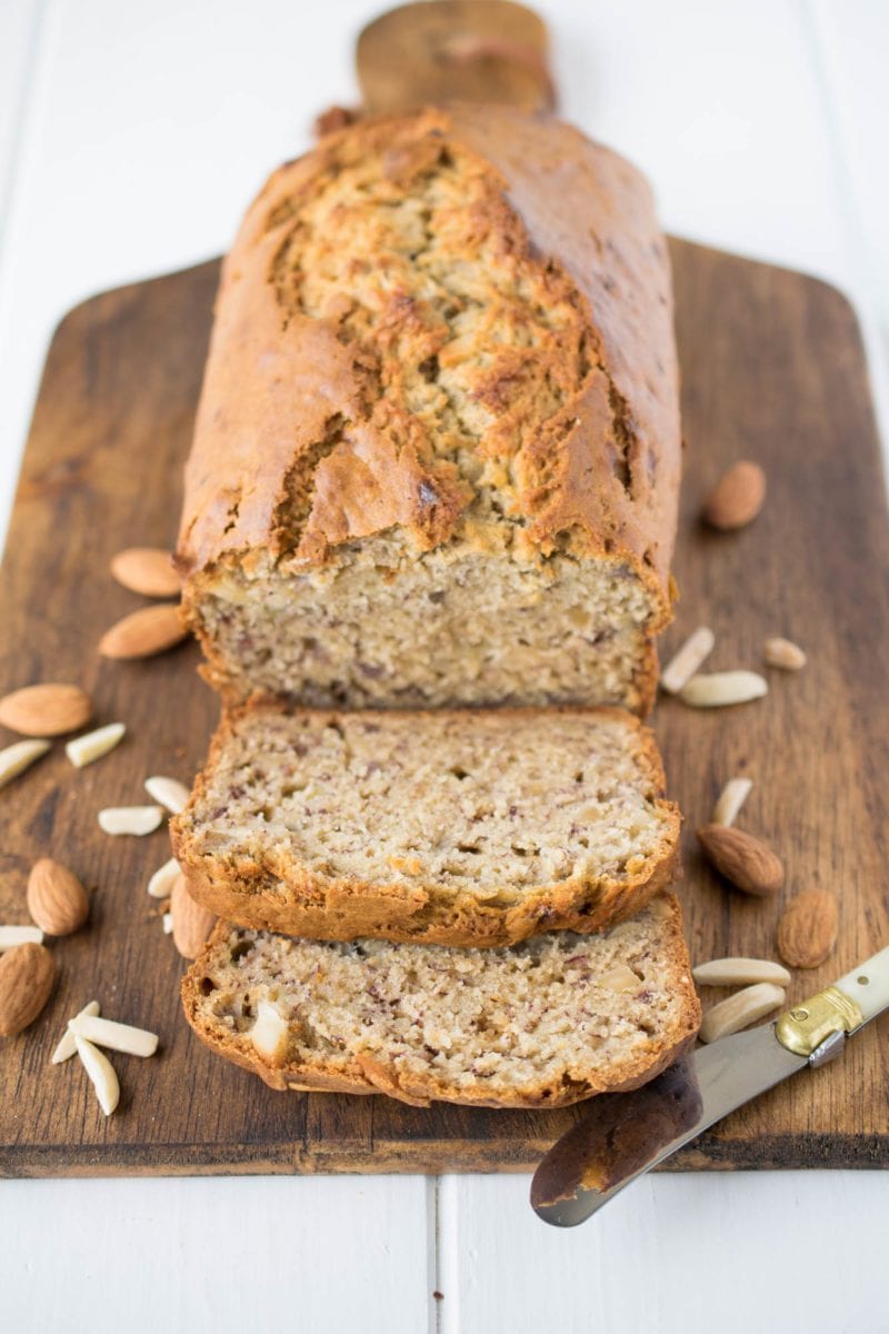 Soft Almond Banana Bread