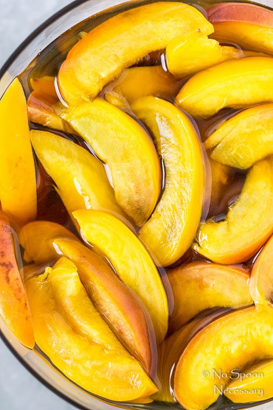 Amaretto Peaches and Cream Chia Pudding