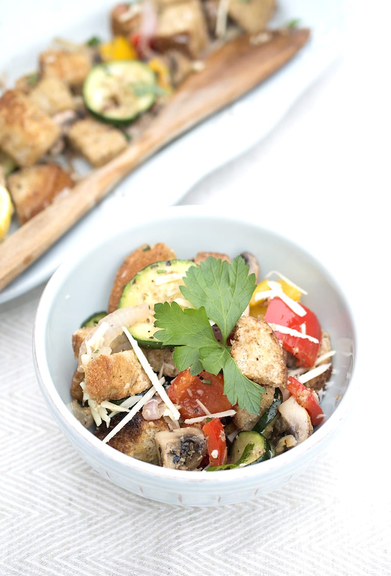 Grilled Vegetable Panzanella Salad