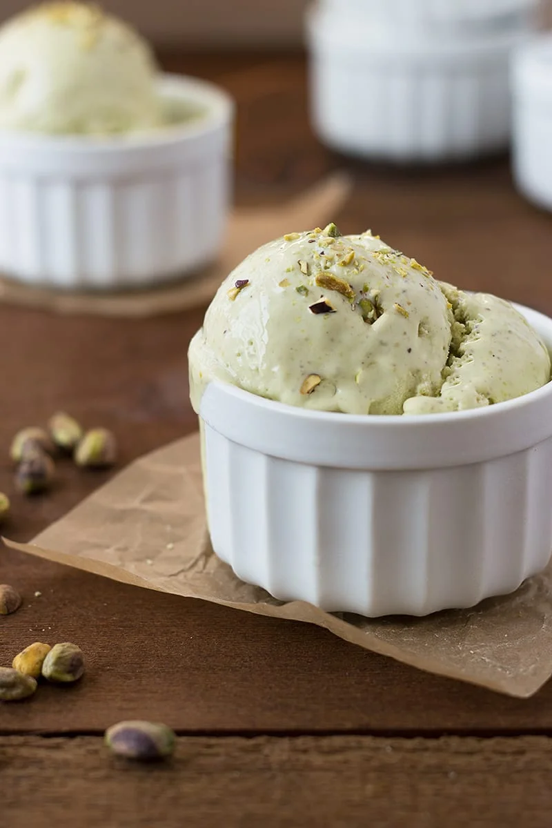 Natural Pistachio Ice Cream - Honest Cooking