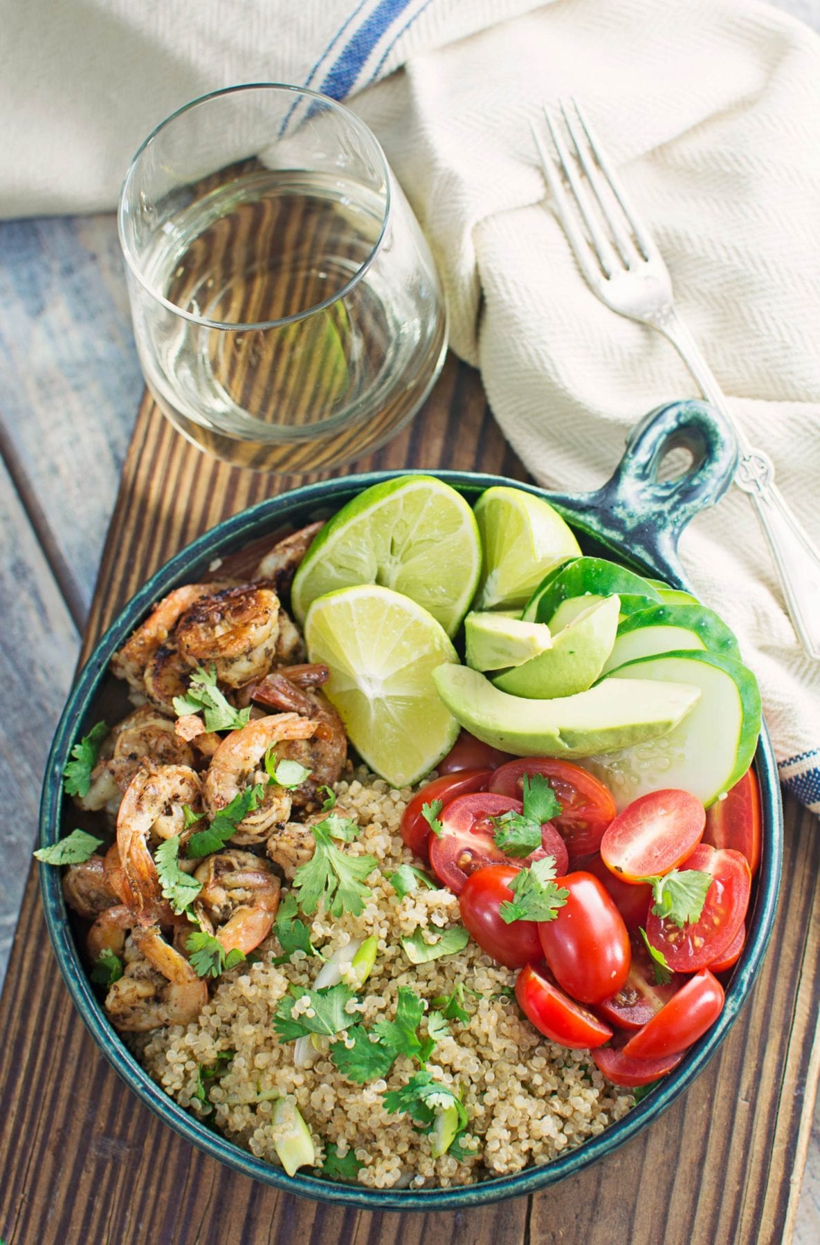 Garlic Lime Shrimp Bowl