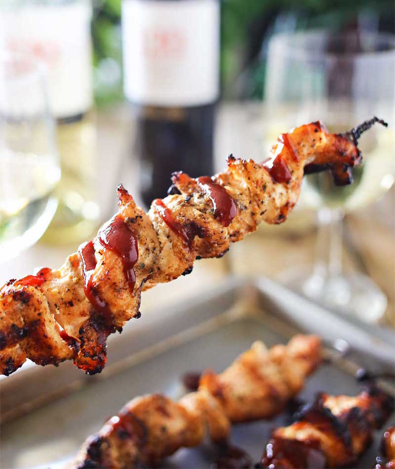 BBQ Chicken Skewers