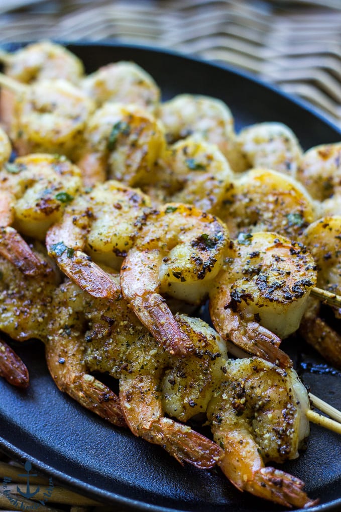 Grilled Panzanella Shrimp Salad