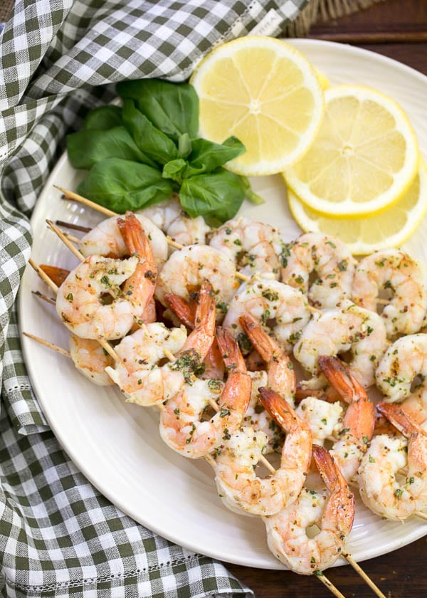 Grilled Lemon and Herb Shrimp