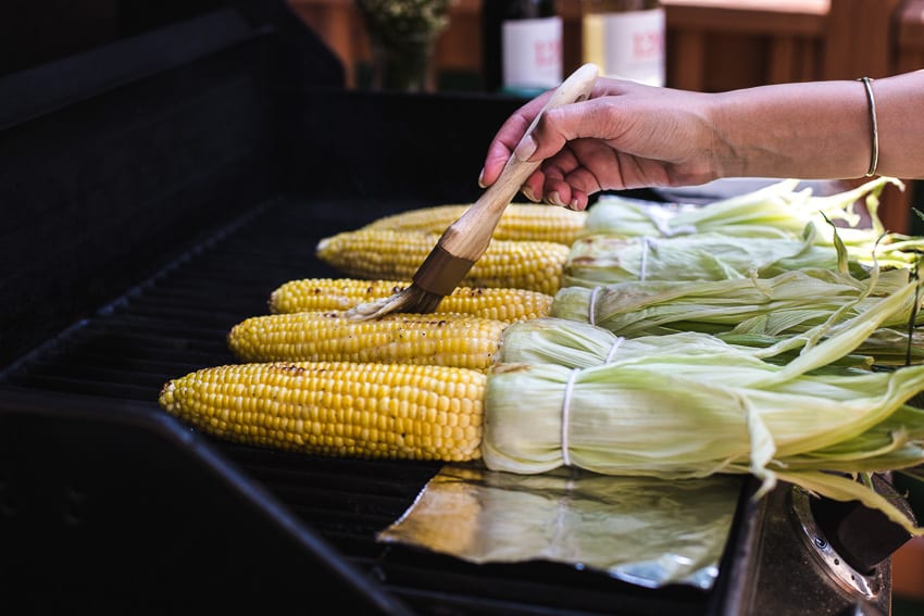 Grilled Corn and Shrimp Salad