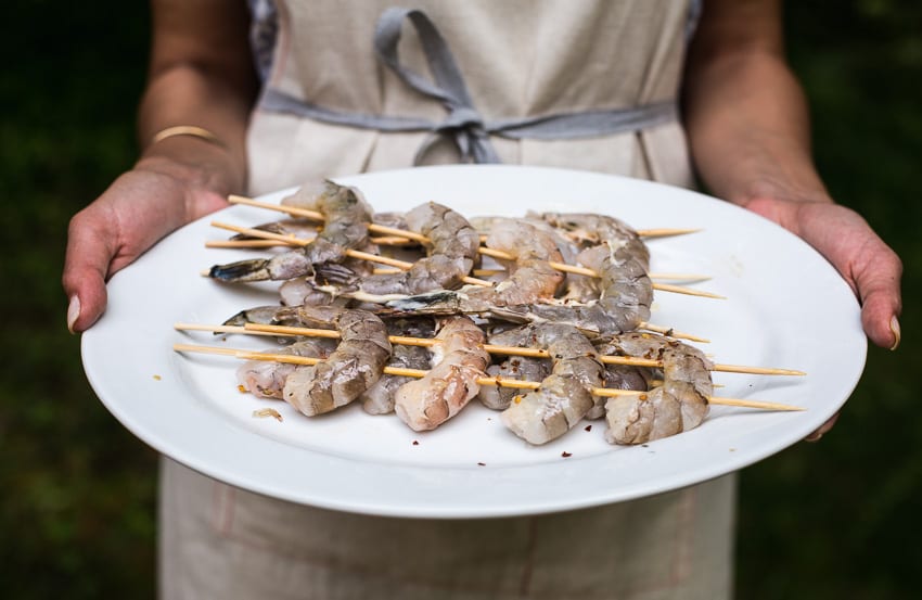 Grilled Corn and Shrimp Salad