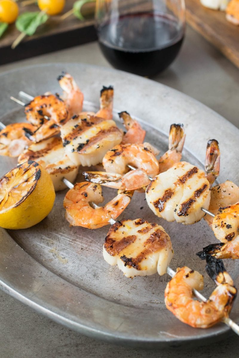 Lemon Seafood Kabobs