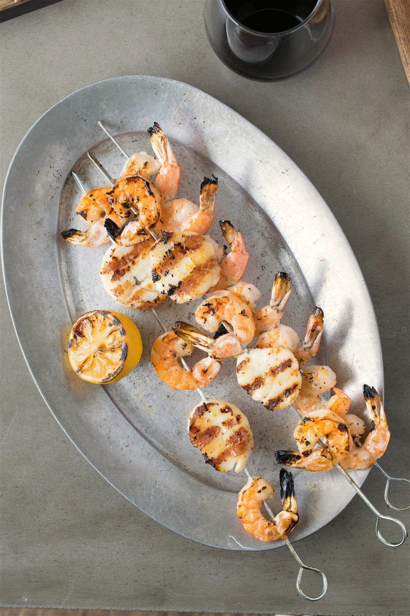 Lemon Seafood Kabobs