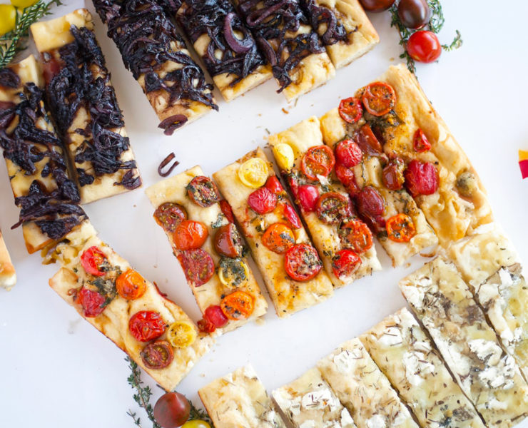 Homemade Focaccia Three Ways