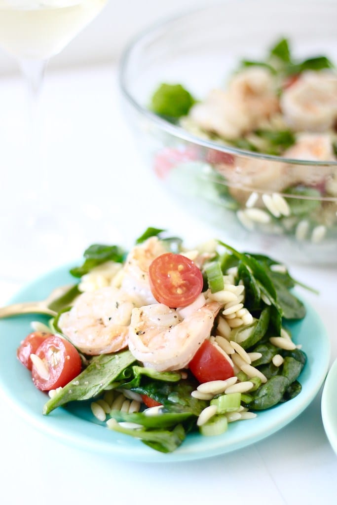Grilled Shrimp Orzo Salad